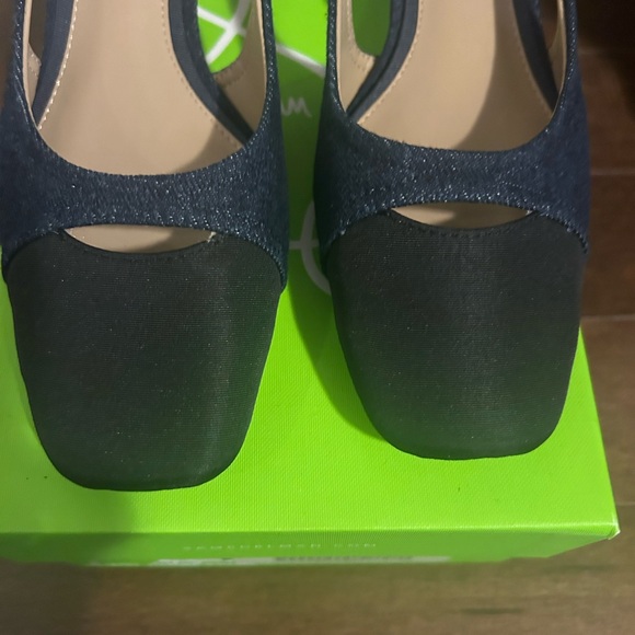 Sam Edelman Tarra Slingback Heels Blue New S 6 - Picture 2 of 10